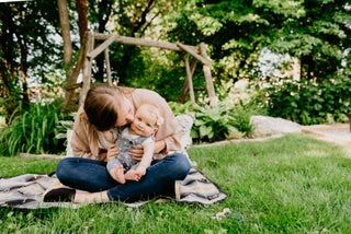 Mother and daughter at the park