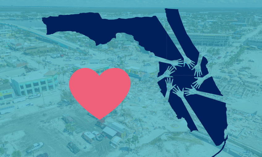 una mano amiga en el estado de Florida tras un huracán